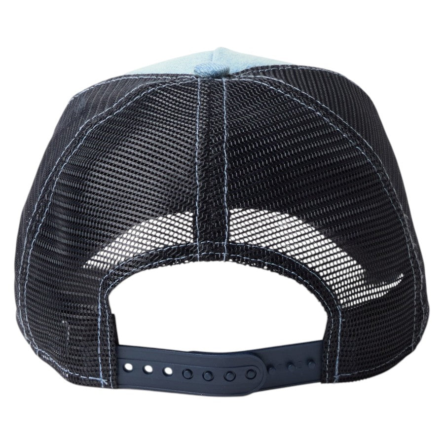ニューエラ キャップ メッシュキャップ NEW ERA CAP 9FORTY A-Frame トラッカー Frame Logo フレームロゴ ウォッシュドデニム 14744923 背面