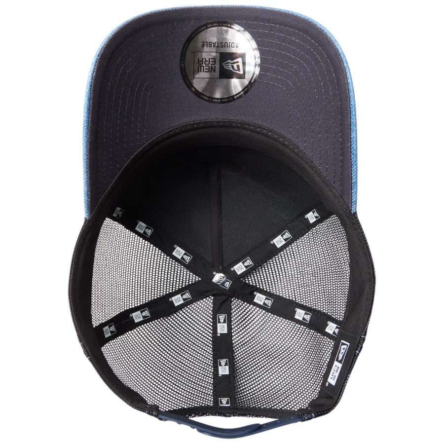 ニューエラ キャップ メッシュキャップ NEW ERA CAP 9FORTY A-Frame トラッカー Frame Logo フレームロゴ ウォッシュドデニム 14744923 アンダーバイザー