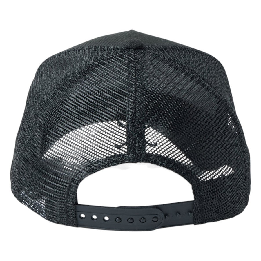 ニューエラ メッシュ キャップ 帽子 NEW ERA CAP 9FORTY A-Frame トラッカー Circle Logo ブラック 14747296 | ゴルフ 背面
