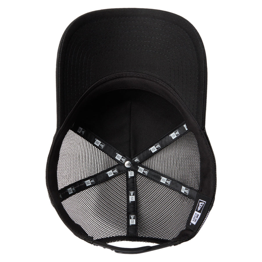ニューエラ キャップ メッシュキャップ NEW ERA CAP 9FORTY A-Frame トラッカー Metal Flag メタルフラッグ ブラック 14744911 アンダーバイザー
