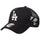 ニューエラ キャップ メッシュキャップ NEW ERA CAP 9FORTY A-Frame トラッカー ロサンゼルス ドジャース MLB Embroidered Mesh ブラック 14744917 右斜め前