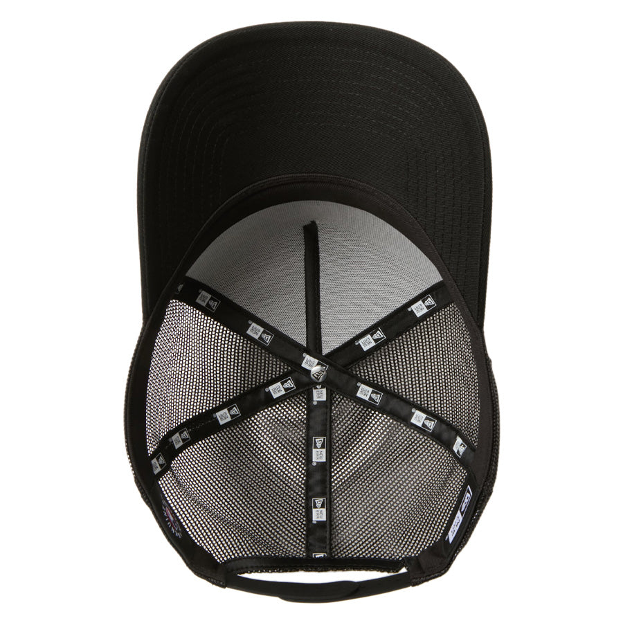 ニューエラ キャップ メッシュキャップ NEW ERA CAP 9FORTY A-Frame トラッカー メッシュキャップ ニューヨーク ヤンキース ブラック/ブラック 14942621 アンダーバイザー