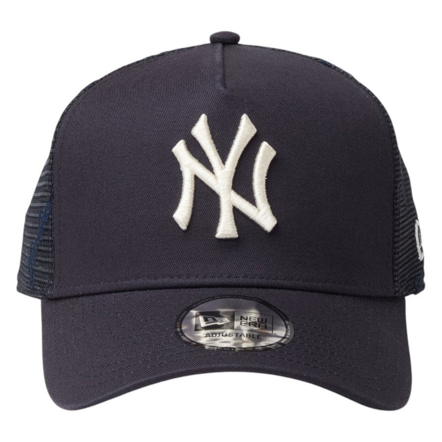 ニューエラ キャップ メッシュキャップ NEW ERA CAP 9FORTY A-Frame トラッカー ニューヨーク ヤンキース MLB Embroidered Mesh ネイビー 14744897 正面