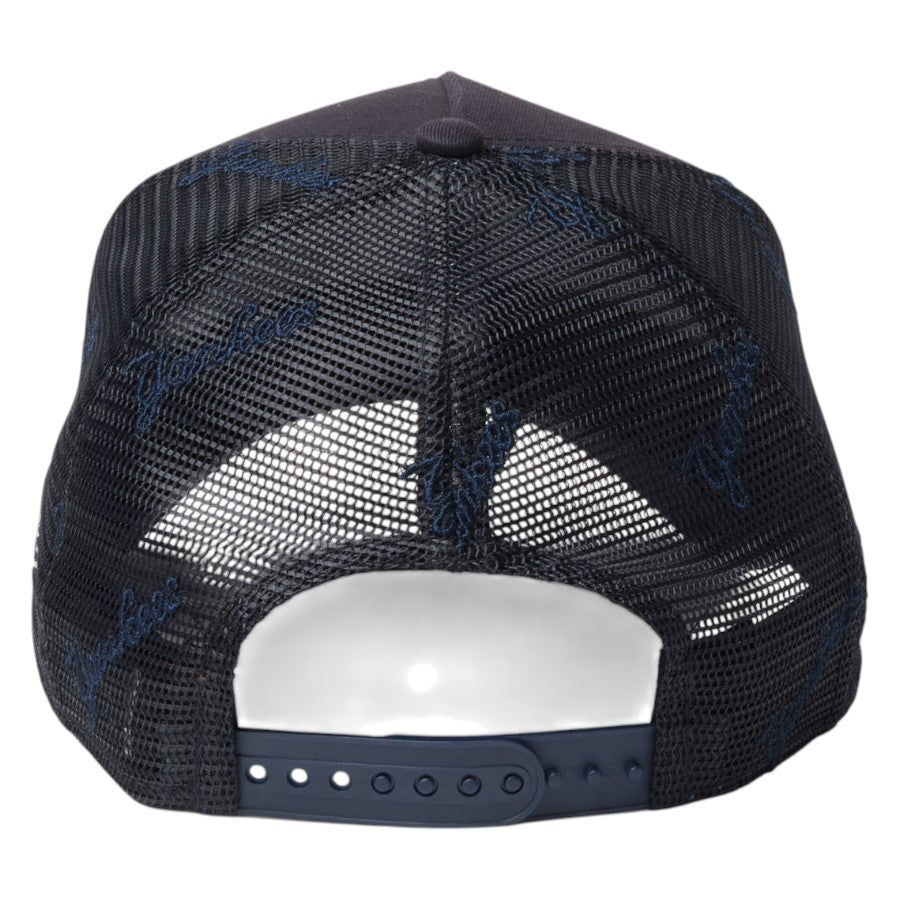ニューエラ キャップ メッシュキャップ NEW ERA CAP 9FORTY A-Frame トラッカー ニューヨーク ヤンキース MLB Embroidered Mesh ネイビー 14744897 背面