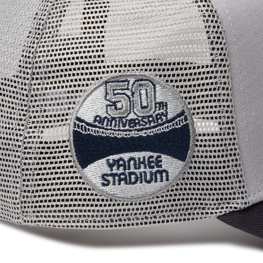 ニューエラ キャップ メッシュキャップ NEW ERA CAP 9FORTY A-Frame トラッカー MLB Side Patch サイドパッチ ニューヨーク ヤンキース グレー/ネイビー 14744895 サイドパッチ