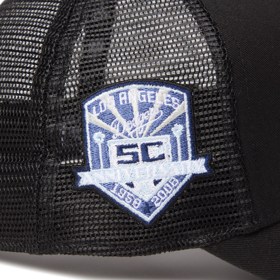 ニューエラ キャップ 帽子 NEW ERA CAP KIDS キッズ Youth 9FORTY A-Frame トラッカー MLB Side Patch サイドパッチ ロサンゼルス ドジャース ブラック 14747013 サイドパッチ