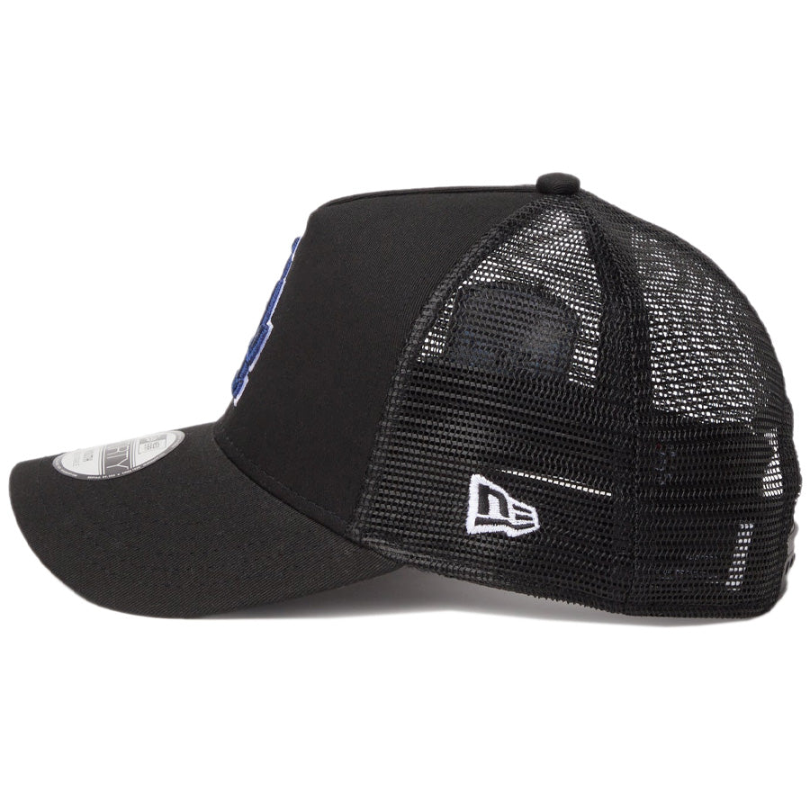 ニューエラ キャップ 帽子 NEW ERA CAP KIDS キッズ Youth 9FORTY A-Frame トラッカー MLB Side Patch サイドパッチ ロサンゼルス ドジャース ブラック 14747013 左サイド