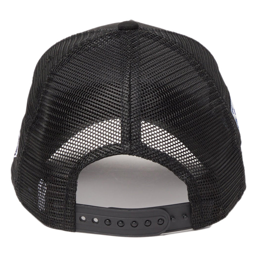 ニューエラ キャップ 帽子 NEW ERA CAP KIDS キッズ Youth 9FORTY A-Frame トラッカー MLB Side Patch サイドパッチ ロサンゼルス ドジャース ブラック 14747013 背面