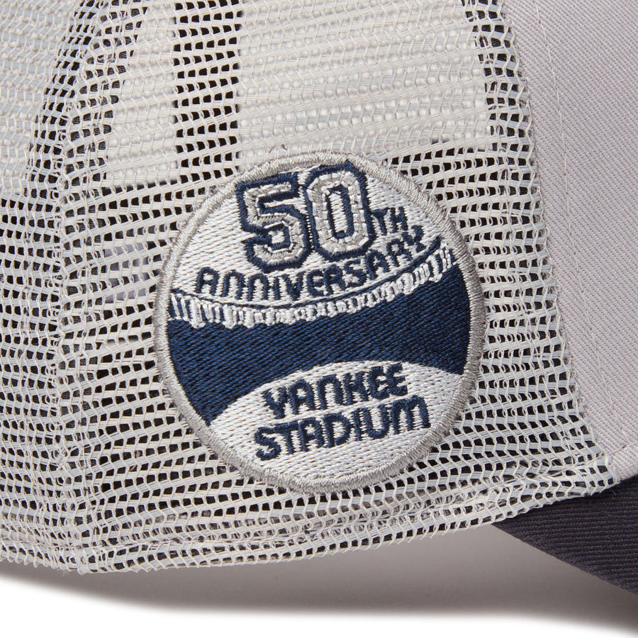 ニューエラ キャップ 帽子 NEW ERA CAP KIDS キッズ Youth 9FORTY A-Frame トラッカー MLB Side Patch サイドパッチ ニューヨーク ヤンキース グレー/ネイビー 14747008 サイドパッチ