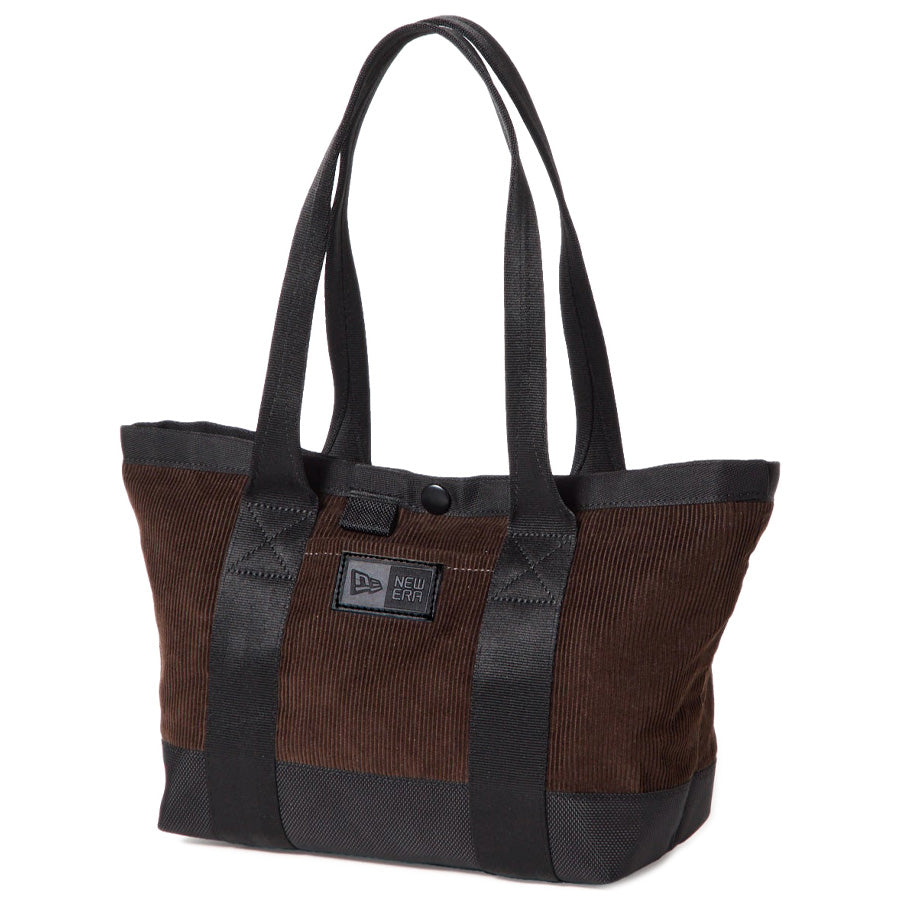 ニューエラ トートバッグ バッグ NEW ERA TOTEBAG BAG トートバッグ ミニ 6L コーデュロイ ウォルナット 15121543 右斜め前