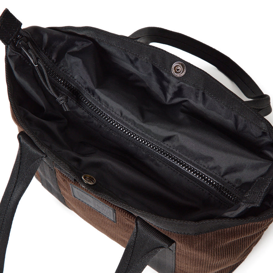 ニューエラ トートバッグ バッグ NEW ERA TOTEBAG BAG トートバッグ ミニ 6L コーデュロイ ウォルナット 15121543 インナージップ