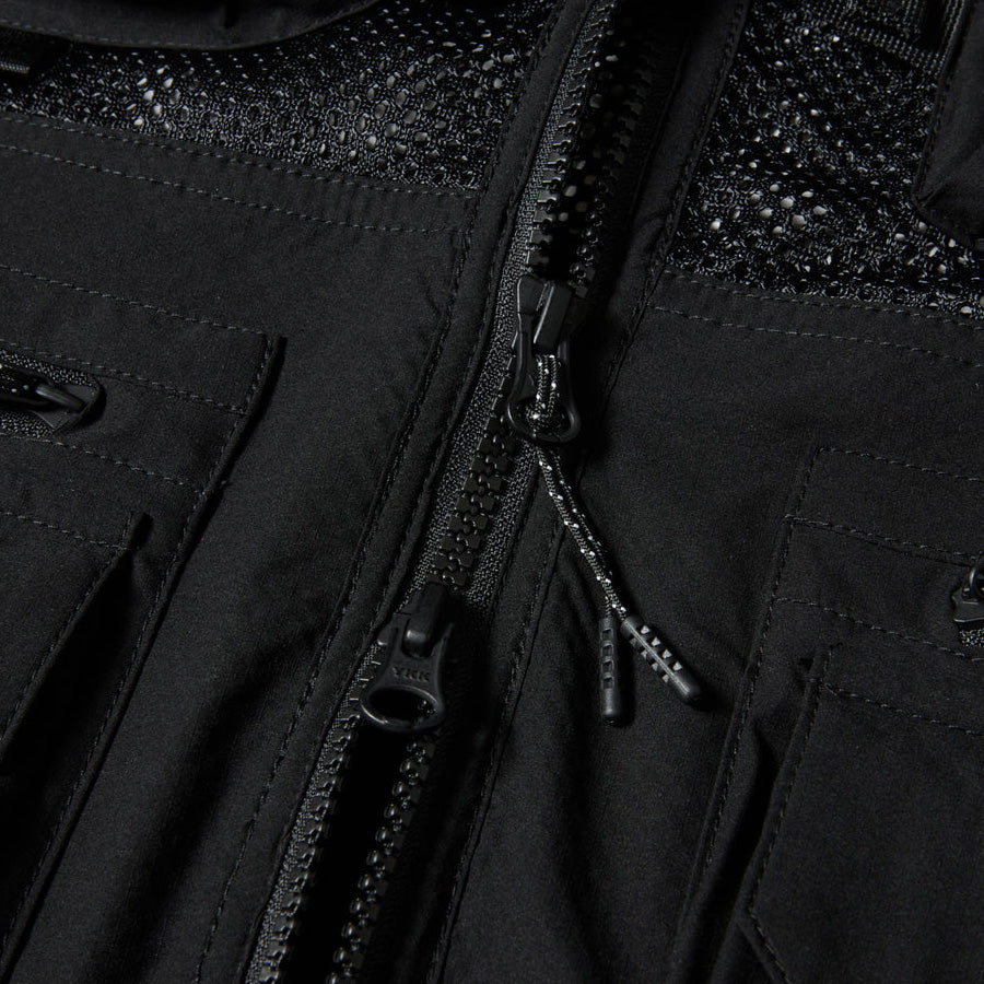 ニューエラ アパレル NEW ERA ユーティリティー ベスト アウトドアベスト フィッシングベスト Utirity Vest ブラック 14774226 | アウトドア フロントジップ