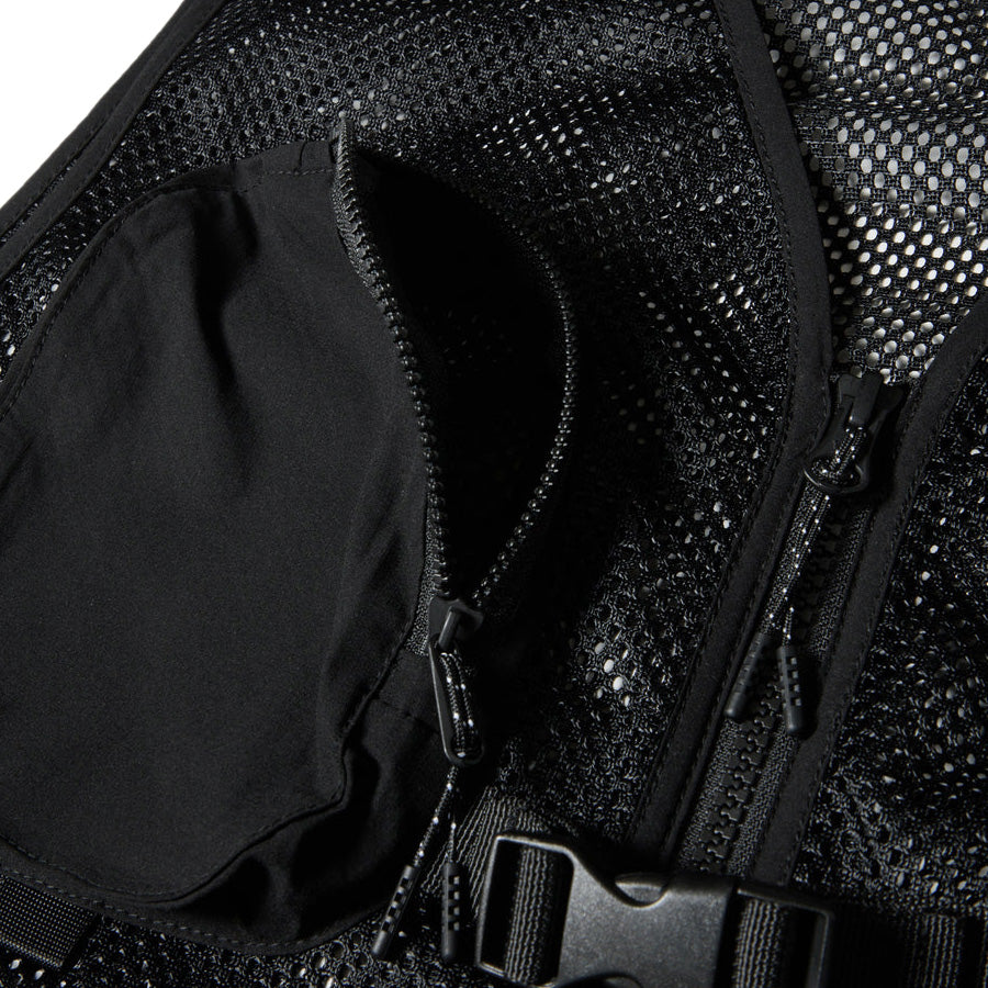ニューエラ アパレル NEW ERA ユーティリティー ベスト アウトドアベスト フィッシングベスト Utirity Vest ブラック 14774226 | アウトドア 胸ポケット ジップ