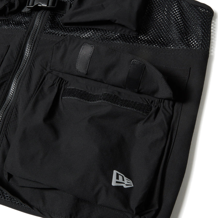 ニューエラ アパレル NEW ERA ユーティリティー ベスト アウトドアベスト フィッシングベスト Utirity Vest ブラック 14774226 | アウトドア フラッグロゴ 