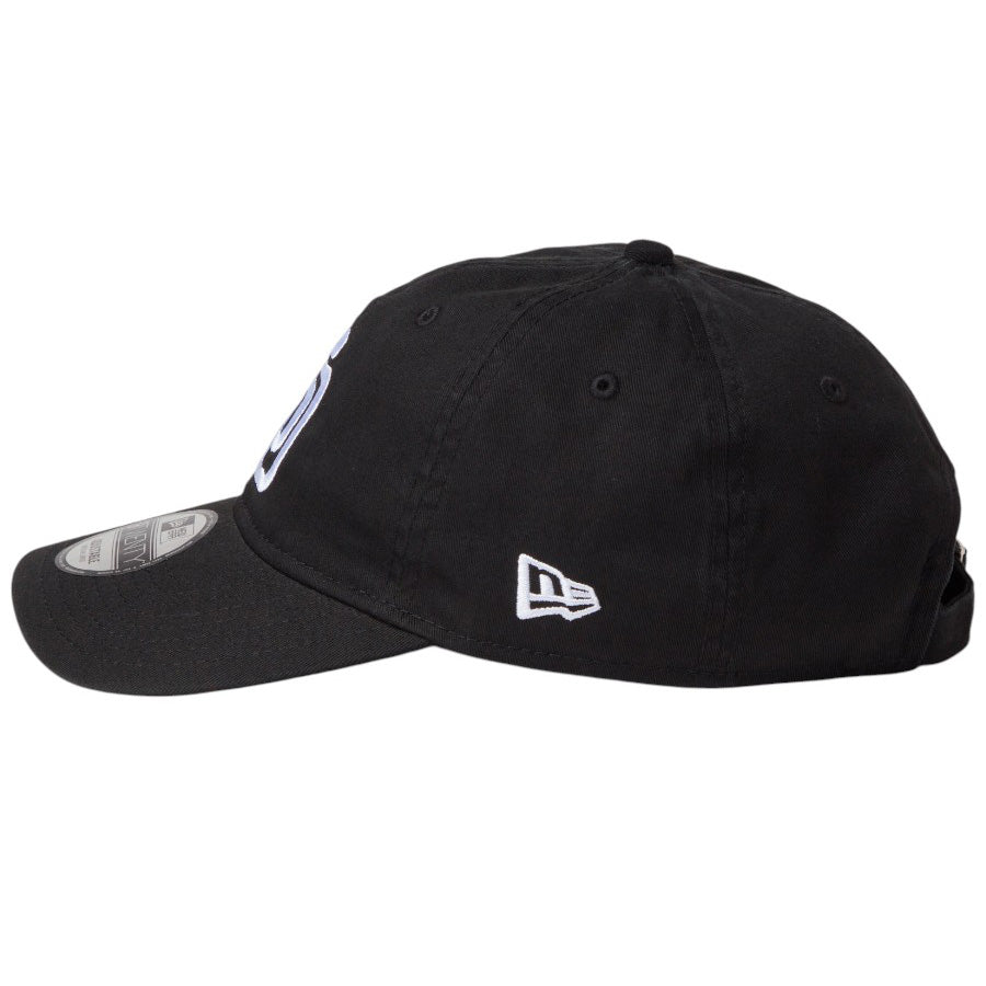 ニューエラ キャップ 帽子 NEW ERA CAP 9TWENTY ウォッシュドコットン サンディエゴ パドレス ブラック ホワイト 14942669 左サイド