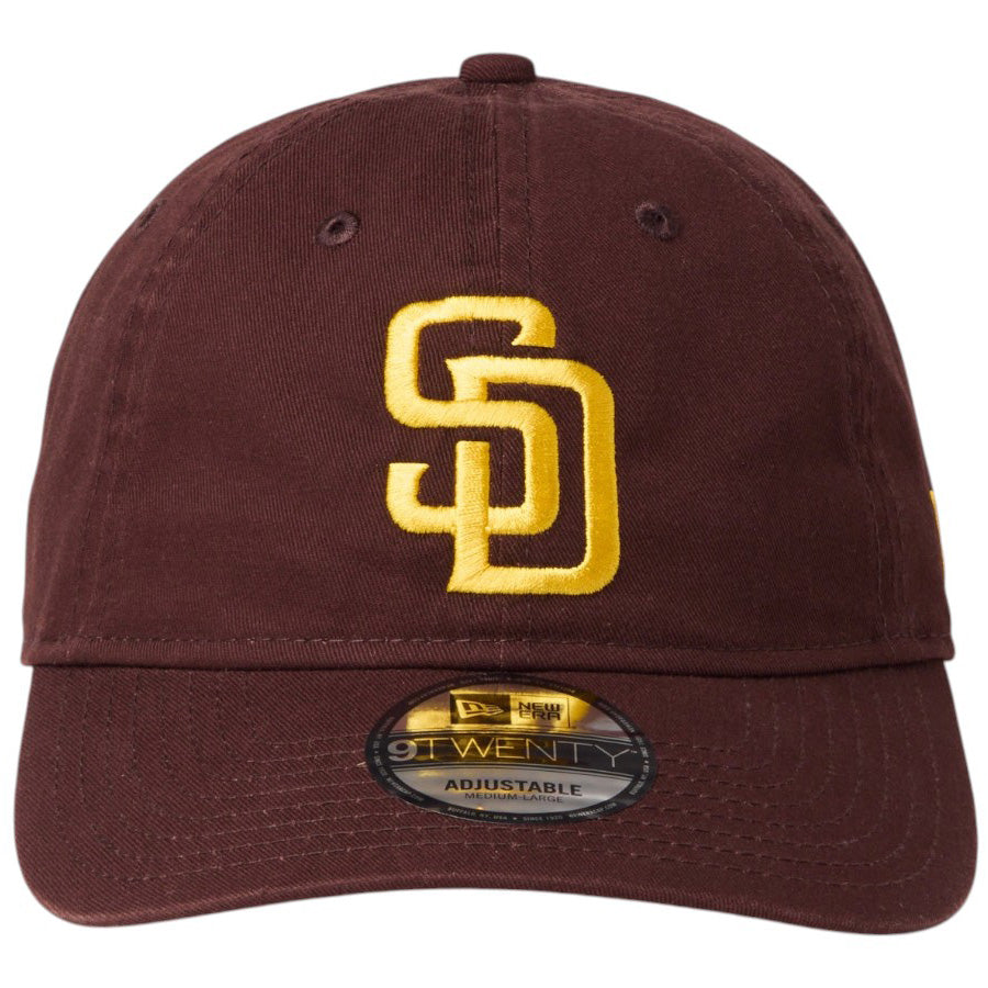 ニューエラ キャップ 帽子 NEW ERA CAP 9TWENTY ウォッシュドコットン サンディエゴ パドレス バーントウッド マニラ 14942668 正面