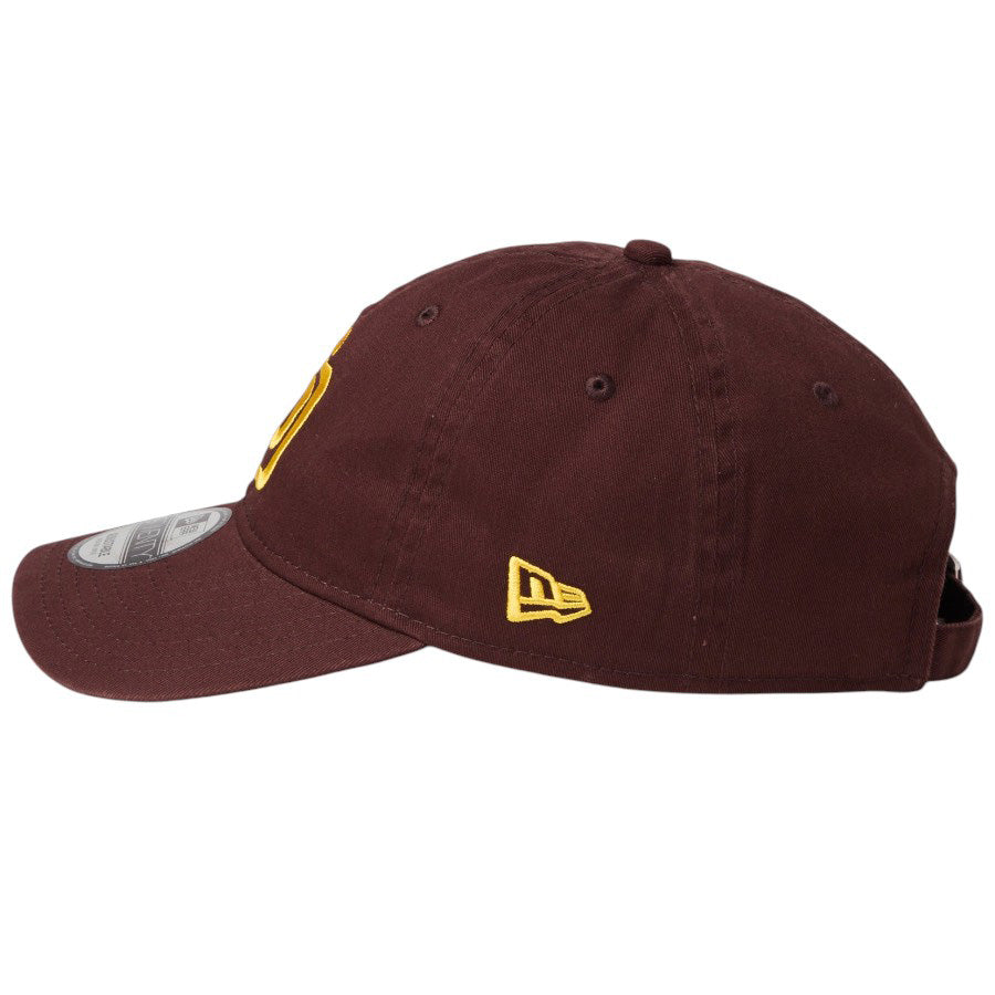 ニューエラ キャップ 帽子 NEW ERA CAP 9TWENTY ウォッシュドコットン サンディエゴ パドレス バーントウッド マニラ 14942668 左サイド