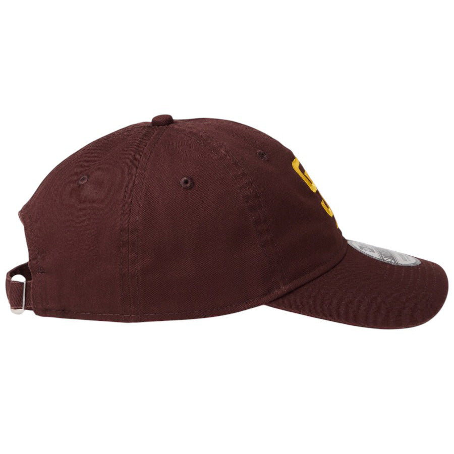 ニューエラ キャップ 帽子 NEW ERA CAP 9TWENTY ウォッシュドコットン サンディエゴ パドレス バーントウッド マニラ 14942668 右サイド
