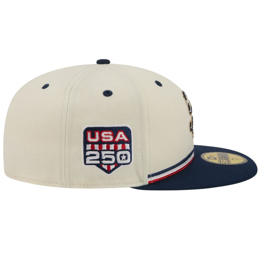 ニューエラ キャップ 帽子 NEW ERA CAP 59FIFTY オンフィールド 2026 MLB Independence Day 4th of July 独立記念日 サンディエゴ パドレス クロームホワイト 14939273 サイドパッチ
