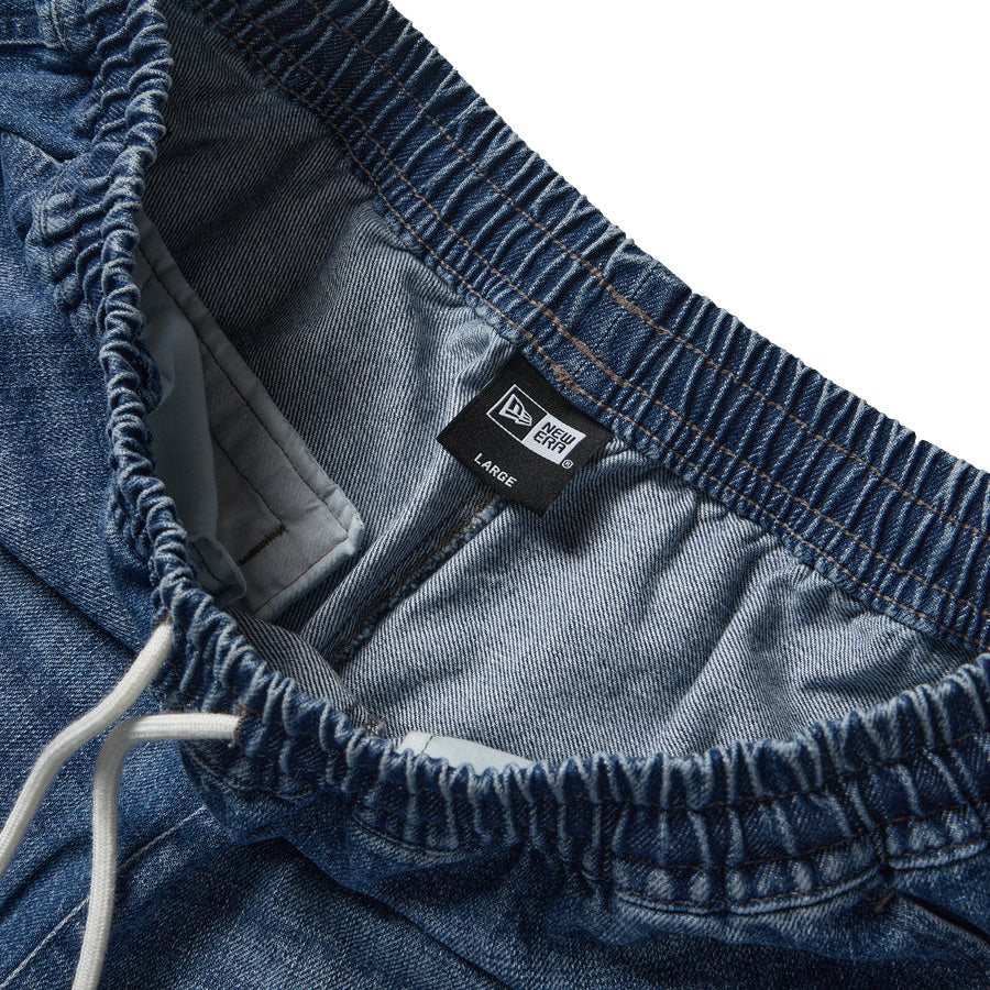 ニューエラ アパレル NEW ERA イージー ショートパンツ ハーフパンツ Washed denim ウオッシュドデニム 14856740 腰紐