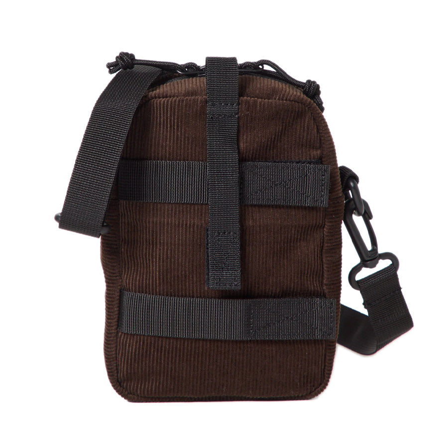 ニューエラ バッグ ポーチ NEW ERA BAG POUCH ショルダーポーチ 1.7L コーデュロイ ウォルナット 15121548 背面