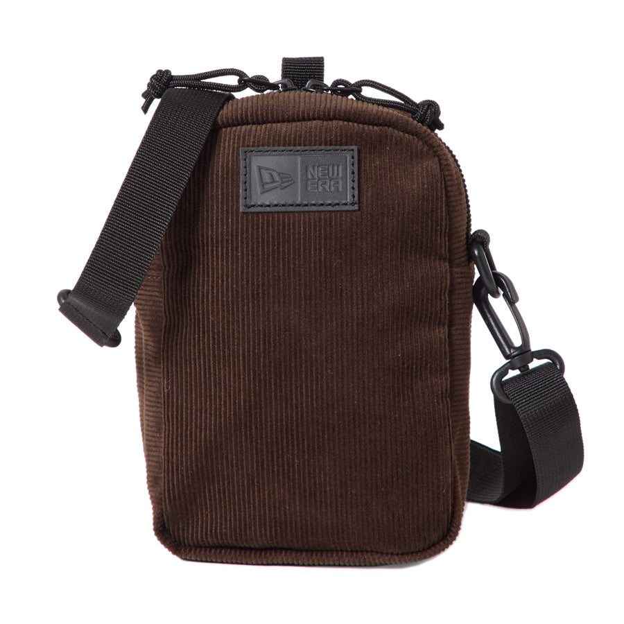 ニューエラ バッグ ポーチ NEW ERA BAG POUCH ショルダーポーチ 1.7L コーデュロイ ウォルナット 15121548 正面