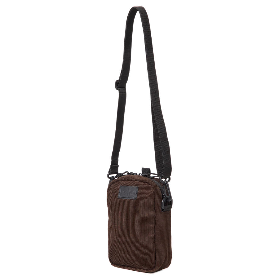 ニューエラ バッグ ポーチ NEW ERA BAG POUCH ショルダーポーチ 1.7L コーデュロイ ウォルナット 15121548 ストラップ