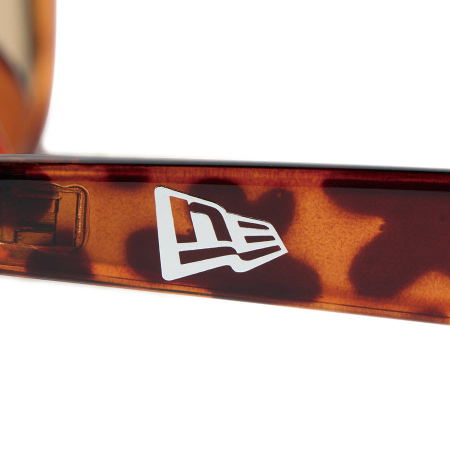 ニューエラ メガネ NEW ERA SUNGLASS サングラス ウェリントン べっ甲 ブラウンレンズ 14751644 フラッグロゴ 