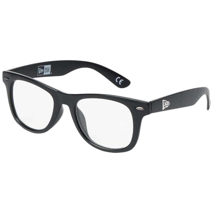ニューエラ メガネ NEW ERA SUNGLASS サングラス ウェリントン ブラック/調光レンズ（グリーン）14751643 斜め右前