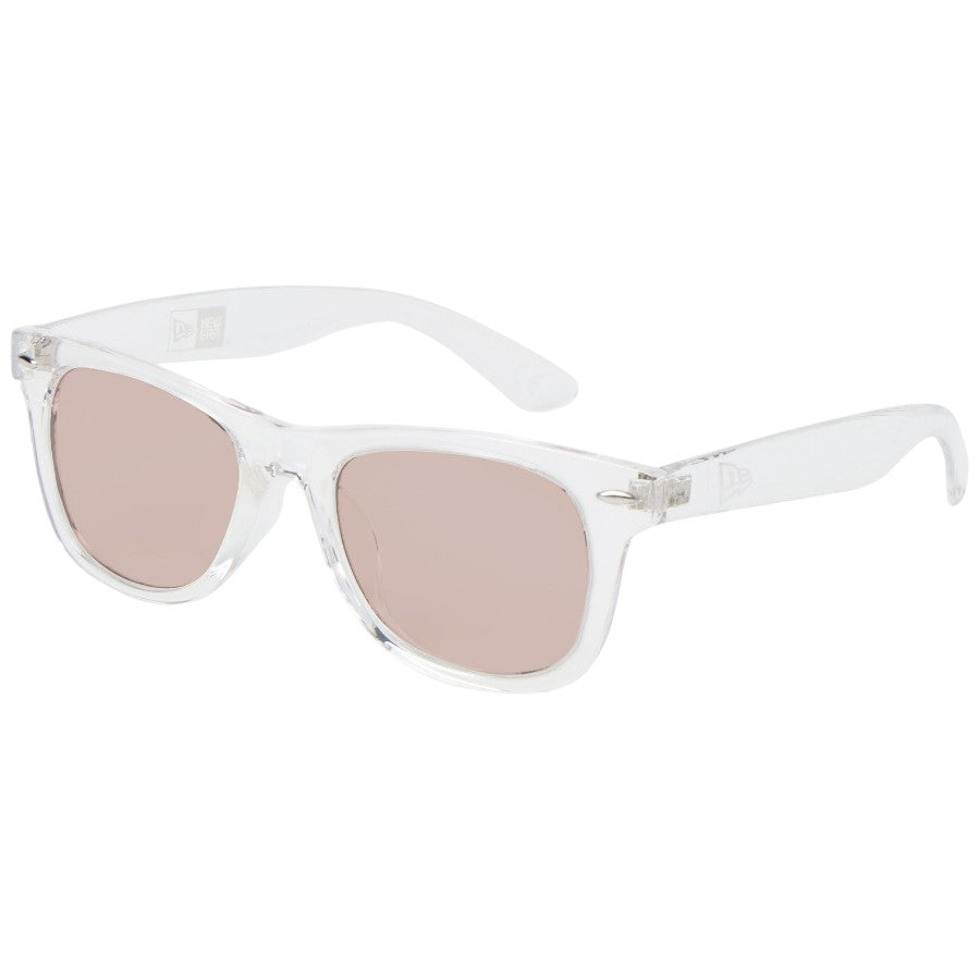 ニューエラ メガネ NEW ERA SUNGLASS サングラス ウェリントン クリア/調光レンズ（ブラウン）14751642 斜め右前 偏光レンズ