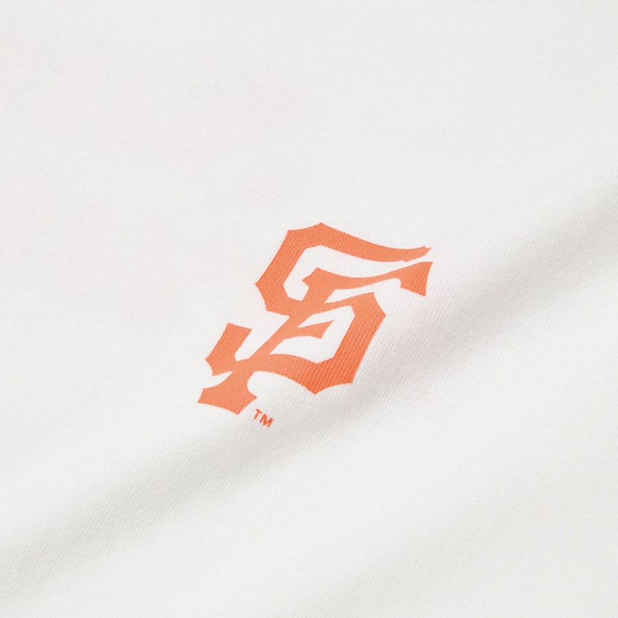 ニューエラ アパレル NEW ERA 半袖 ウォッシュドコットン Tシャツ GORO (min-nano) サンフランシスコ ジャイアンツ オフホワイト 14880330 フロントロゴ