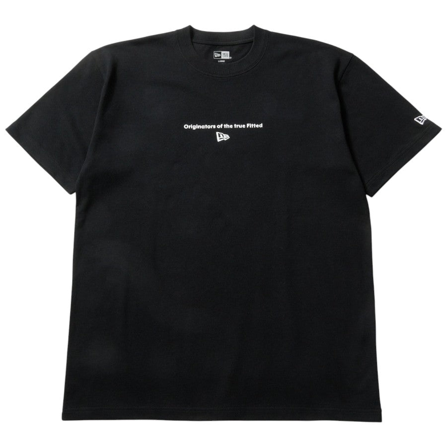 ニューエラ アパレル NEW ERA 半袖 コットン Tシャツ Circle ロゴ サークルロゴ ブラック 14856721 フロント