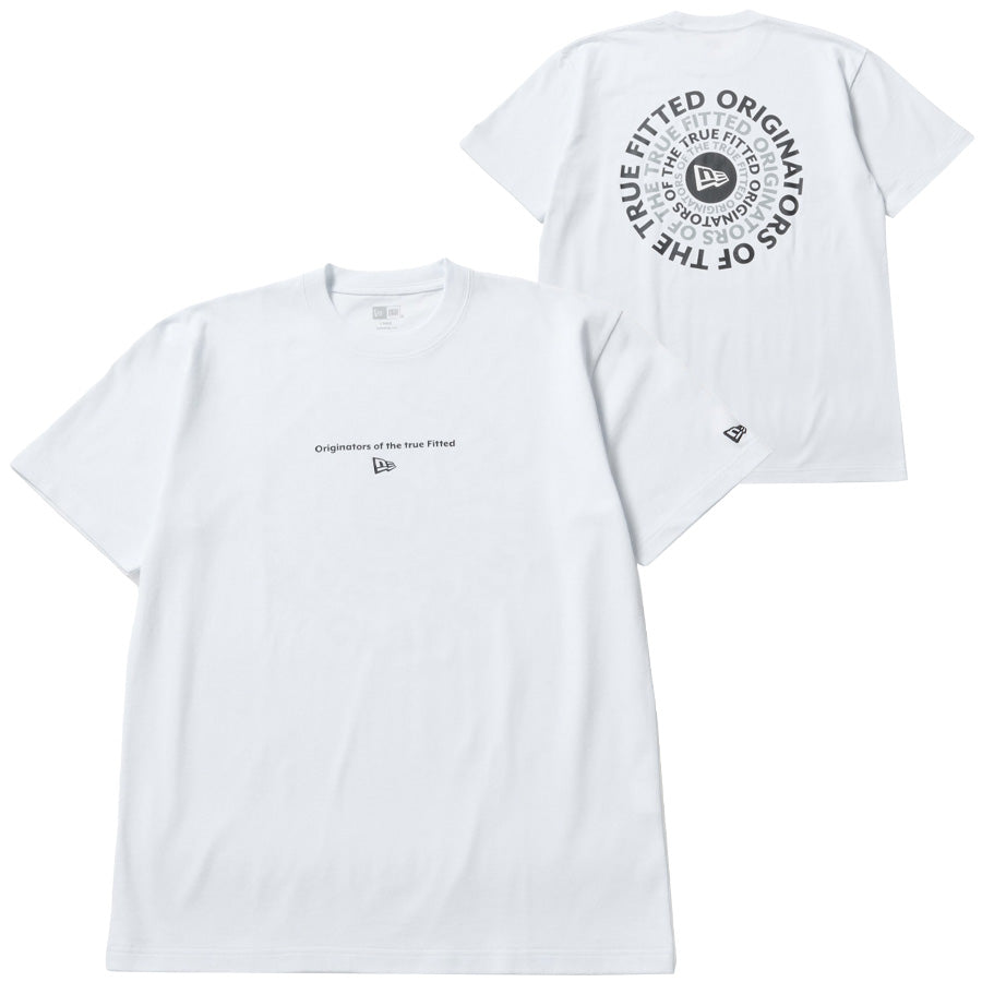 ニューエラ アパレル NEW ERA 半袖 コットン Tシャツ Circle ロゴ サークルロゴ ホワイト 14856718 表裏