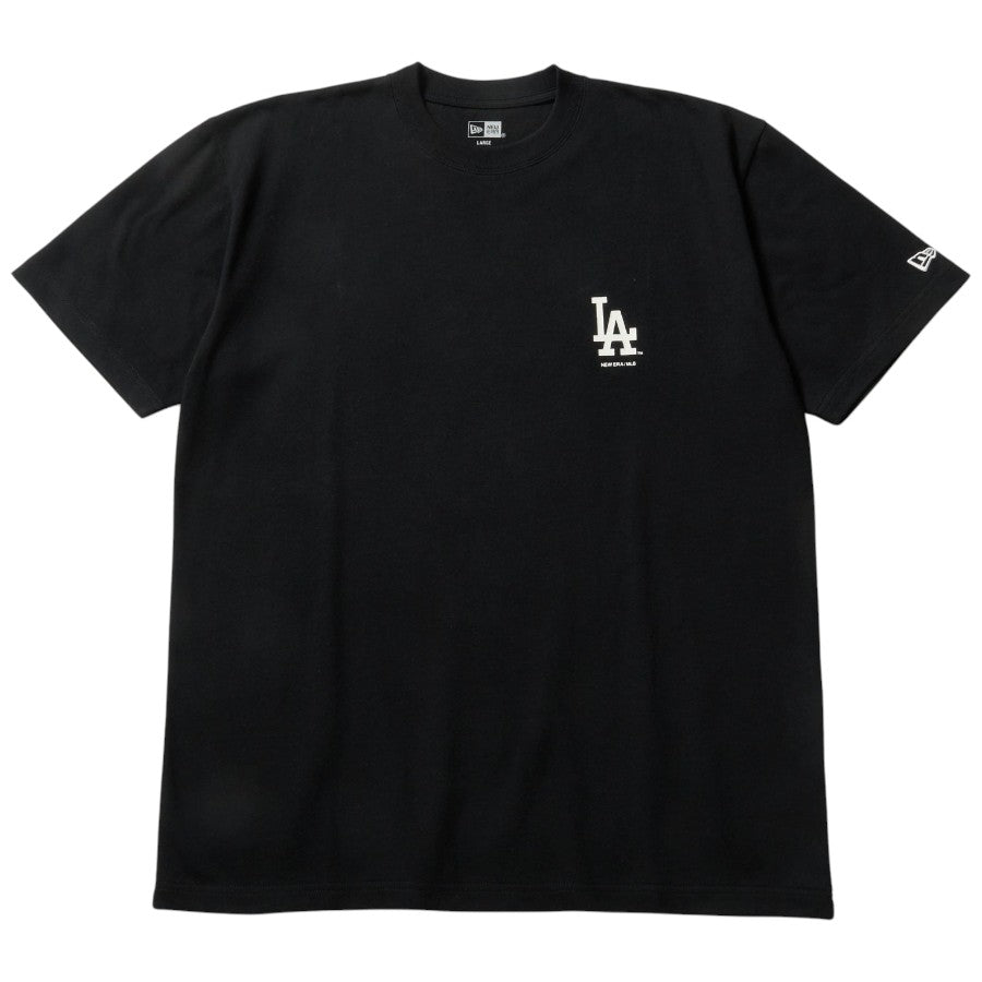 ニューエラ アパレル NEW ERA 半袖 コットン Tシャツ ロサンゼルス ドジャース ドジャー・スタジアム 60周年 ブラック 14856709 フロント