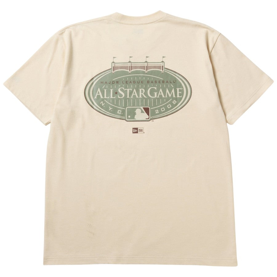 ニューエラ アパレル NEW ERA 半袖 コットン Tシャツ ニューヨーク ヤンキース ALL STAR GAME オールスターゲーム クリーム 14856704 バック