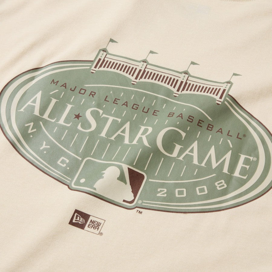 ニューエラ アパレル NEW ERA 半袖 コットン Tシャツ ニューヨーク ヤンキース ALL STAR GAME オールスターゲーム クリーム 14856704 バックプリント