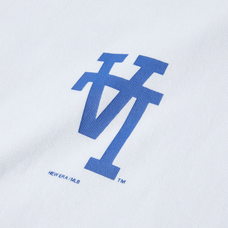 ニューエラ アパレル NEW ERA 半袖 コットン Tシャツ Upside Down アップサイド ダウン ロサンゼルス ドジャース ホワイト 14856706 フロントロゴ