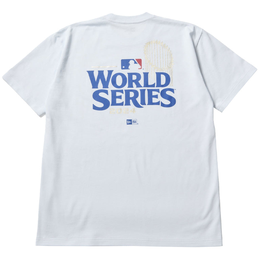 ニューエラ アパレル NEW ERA 半袖 コットン Tシャツ ロサンゼルス ドジャース WORLD SERIES ワールドシリーズ ホワイト 14856705 バックプリント