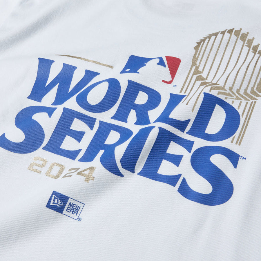 ニューエラ アパレル NEW ERA 半袖 コットン Tシャツ ロサンゼルス ドジャース WORLD SERIES ワールドシリーズ ホワイト 14856705 バック