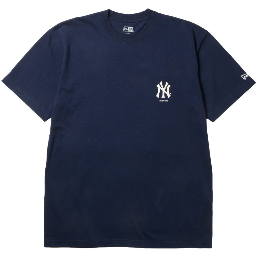 ニューエラ アパレル NEW ERA 半袖 コットン Tシャツ ニューヨーク ヤンキース WORLD SERIES ワールドシリーズ ネイビー 14856703 フロント