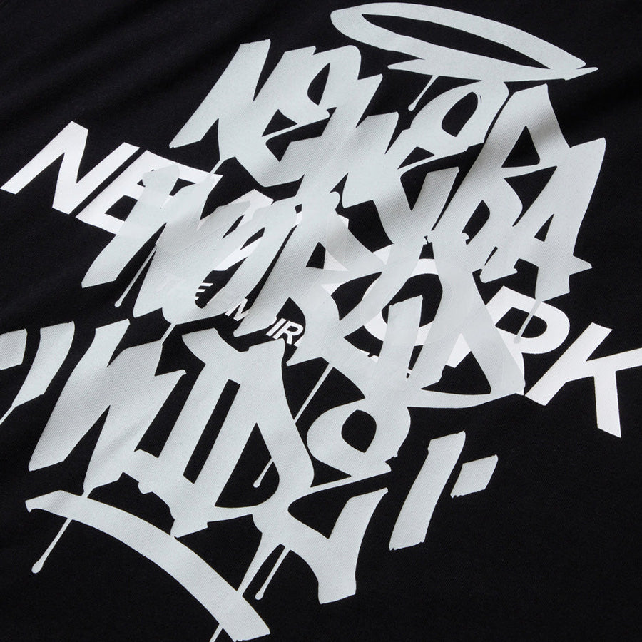 ニューエラ アパレル NEW ERA 半袖 オーバーサイズド コットン Tシャツ Tagging タギング グラフィティ ブラック 14856667 バックプリント