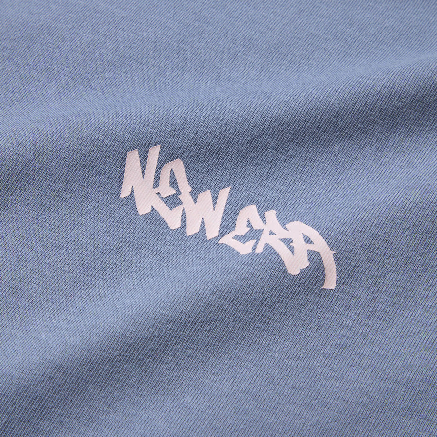 ニューエラ アパレル NEW ERA 半袖 オーバーサイズド コットン Tシャツ Tagging タギング グラフィティ スレート 14856665 フロントロゴ
