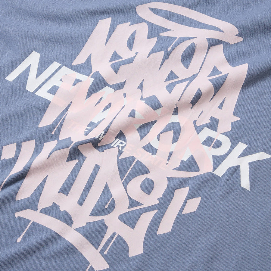 ニューエラ アパレル NEW ERA 半袖 オーバーサイズド コットン Tシャツ Tagging タギング グラフィティ スレート 14856665 バックプリント
