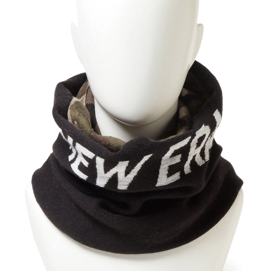 ツイステッド ネックウォーマー ブラック/ウッドランドカモ