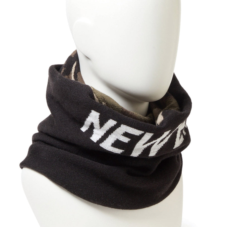ツイステッド ネックウォーマー ブラック/ウッドランドカモ