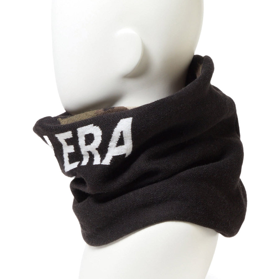 ツイステッド ネックウォーマー ブラック/ウッドランドカモ