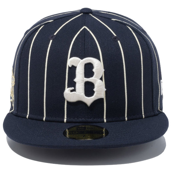 ニューエラ キャップ NEW ERA NPB 日本野球 59FIFTY オリックス バファローズ ネイビー ピンストライプ – KINGS