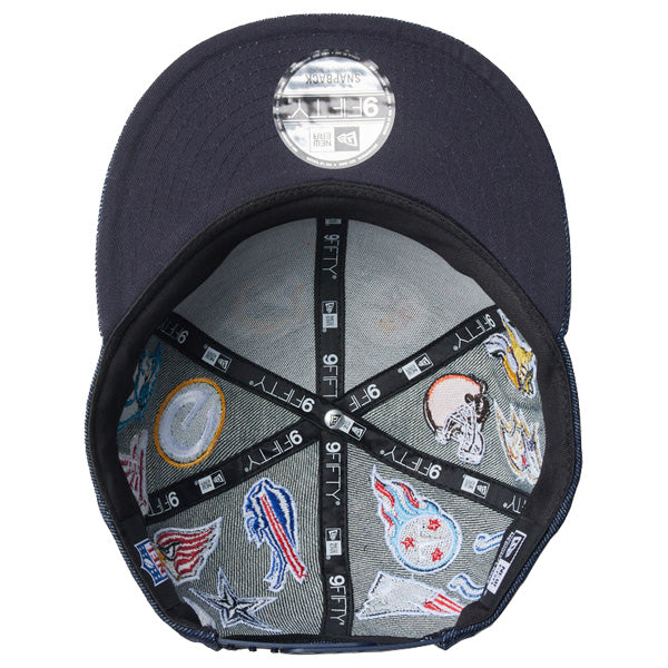 9FIFTY Team Logo Allover NFL インディゴデニム