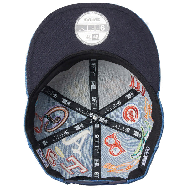 9FIFTY Team Logo Allover MLB クーパーズタウン ウォッシュドデニム