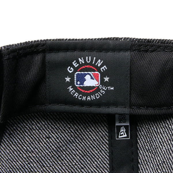 9FORTY A-Frame MLB Denim 2-Tone ロサンゼルス・ドジャース ブラックデニム ブラックスウェードバイザー